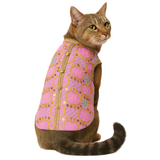 Pawsindia Traditional Nawabi Pink Embroidered Kurta for Cats | Ethnic Festive Wear