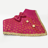 PawsIndia Traditional Royal Brocade Tuxedo For Pets - Pink | Ethnic Festive Wear