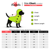 Pawsindia Dog Hooded Raincoat - Red & Black