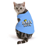 PawsIndia Sleeveless Printed Cat T-Shirt - Raja Beta