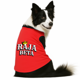 PawsIndia Sleeveless Printed Dog T-Shirt - Raja Beta