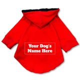 Paws Basic Customized Dog Hoodie - Red