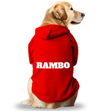 Paws Basic Customized Dog Hoodie - Red