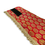 PawsIndia Traditional Royal Brocade Tuxedo For Pets - Red | Ethnic Festive Wear