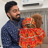 PawsIndia Traditional Red Maharani Dress for Dogs – Limited Edition