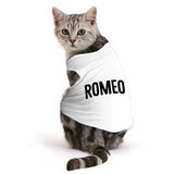 PawsIndia Sleeveless Printed Cat T-Shirt - Romeo