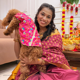 PawsIndia Traditional Rose Pink Prince Kurta for Dogs - Limited Edition