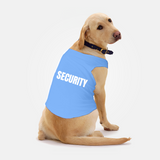 PawsIndia Sleeveless Printed Dog T-Shirt - Security