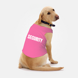 PawsIndia Sleeveless Printed Dog T-Shirt - Security