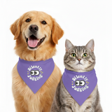 PawsIndia Pet Bandana - Silently Judging - Purple