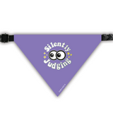 PawsIndia Pet Bandana - Silently Judging - Purple