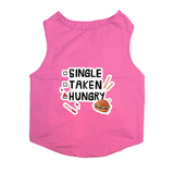 PawsIndia Sleeveless Printed Cat T-Shirt - Single-Taken-Hungry