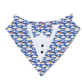 PawsIndia Sky Rainbows Pattern Tuxedo Bandana With Matching Bow For Pets