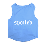 PawsIndia Sleeveless Printed Cat T-Shirt - Spoiled