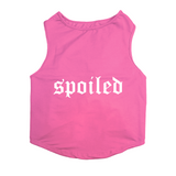 PawsIndia Sleeveless Printed Cat T-Shirt - Spoiled