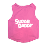 PawsIndia Sleeveless Printed Cat T-Shirt -Sugar Daddy