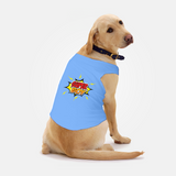 PawsIndia Sleeveless Printed Dog T-Shirt - Super Boy
