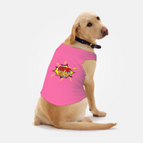 PawsIndia Sleeveless Printed Dog T-Shirt - Super Boy