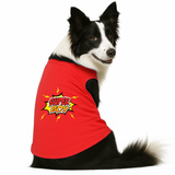 PawsIndia Sleeveless Printed Dog T-Shirt - Super Boy