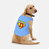 PawsIndia Sleeveless Printed Dog T-Shirt - Super Dog