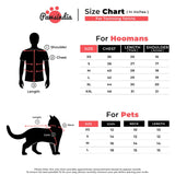PawsIndia Signature Twinning Set – Parent & Cat - Daddy & Daddy's Boy - Red