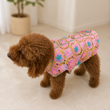 Pawsindia Traditional Nawabi Pink Embroidered Kurta for Dogs | Ethnic Festive Wear