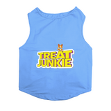 PawsIndia Sleeveless Printed Dog T-Shirt - Treat Junkie