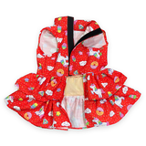PawsIndia Unicorn Summer Dress For Pets - Red