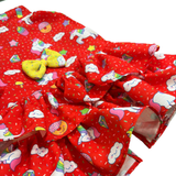 PawsIndia Unicorn Summer Dress For Pets - Red
