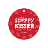 Customized Pet Id Tag -  Valentine's Edition Sloppy Kisser