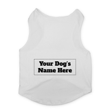 Paws Basic Customized Dog T-Shirt - White