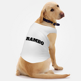 Paws Basic Customized Dog T-Shirt - White