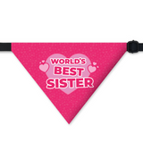 PawsIndia Pet Bandana - World's Best Sister