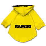 Paws Basic Customized Dog Hoodie - Yellow