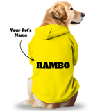 Paws Basic Customized Dog Hoodie - Yellow