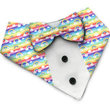 PawsIndia Special Edition Cloudy Rainbow Pattern Printed Tuxedo For Pets