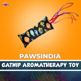 Pawsindia Catnip Aromatherapy Toy with Ribbons- Black