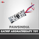 Pawsindia Catnip Aromatherapy Toy with Ribbons- White