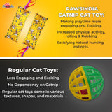 Pawsindia Catnip Aromatherapy Toy with Ribbons- Yellow