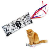 Pawsindia Catnip Aromatherapy Toy with Ribbons- White