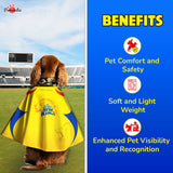 Pawsindia IPL Edition - Chennai Supaw Kings Dog Cape