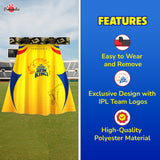 Pawsindia IPL Edition - Chennai Supaw Kings Dog Cape