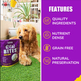 Raw Bites Organic Dehydrated - Duck Jerky Premium Dog Treats