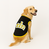 PawsIndia Ribbed Sleeves Printed Dog T-Shirt - I Don't Care