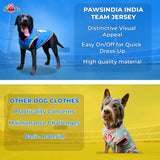 Pawsindia Dog Indian Cricket Jersey With Collar