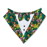 PawsIndia Jungle Pattern Tuxedo Bandana With Matching Bow For Pets