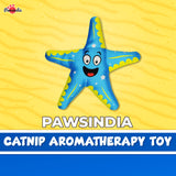 Pawsindia Catnip Aromatherapy Starfish Toy - Blue