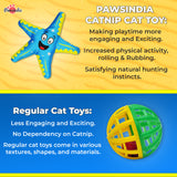 Pawsindia Catnip Aromatherapy Starfish Toy - Blue