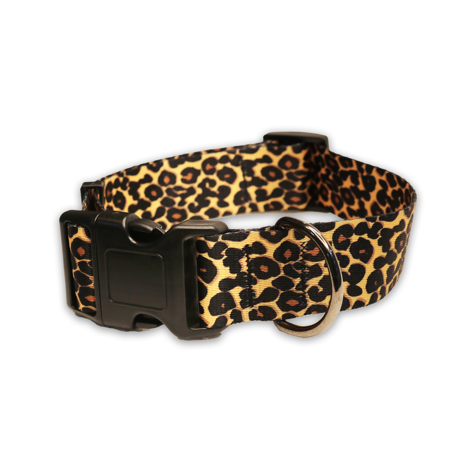 Pawsindia Nylon Dog Collar - Cheetah Print Large-X-Large