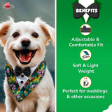 PawsIndia Jungle Pattern Tuxedo Bandana With Black Bow For Pets